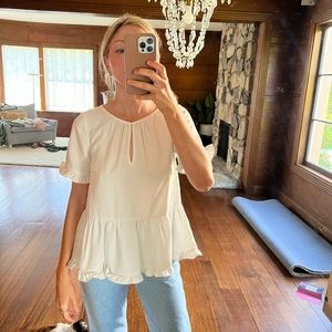 Madewell white top